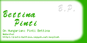 bettina pinti business card